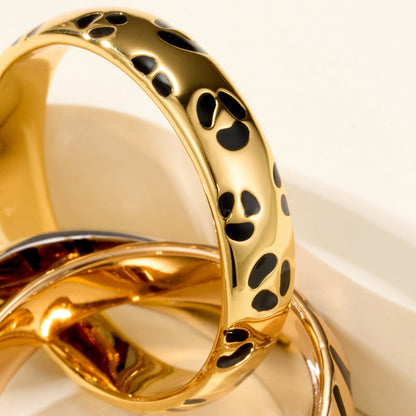 [Noble Aura jewelry]TRINITY  RING LEOPARD PRINT