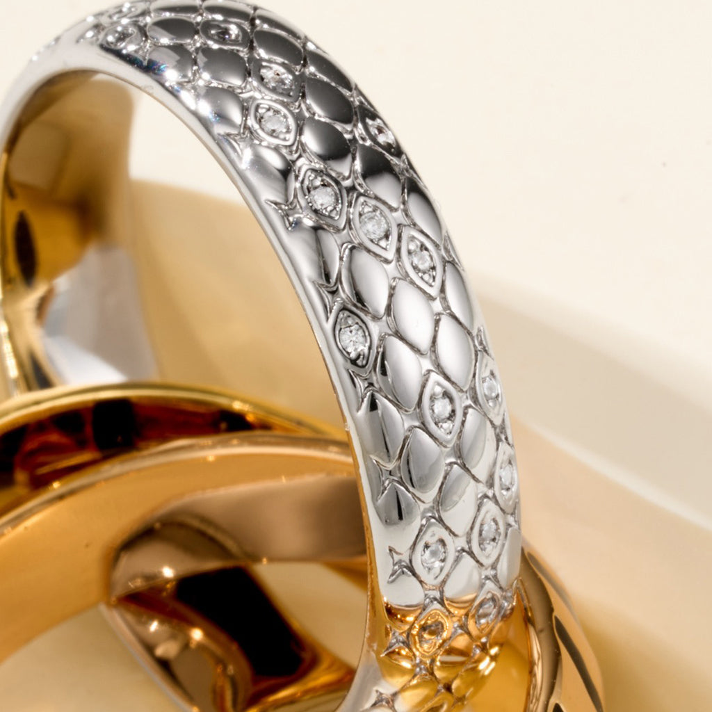 [Noble Aura jewelry]TRINITY  RING LEOPARD PRINT