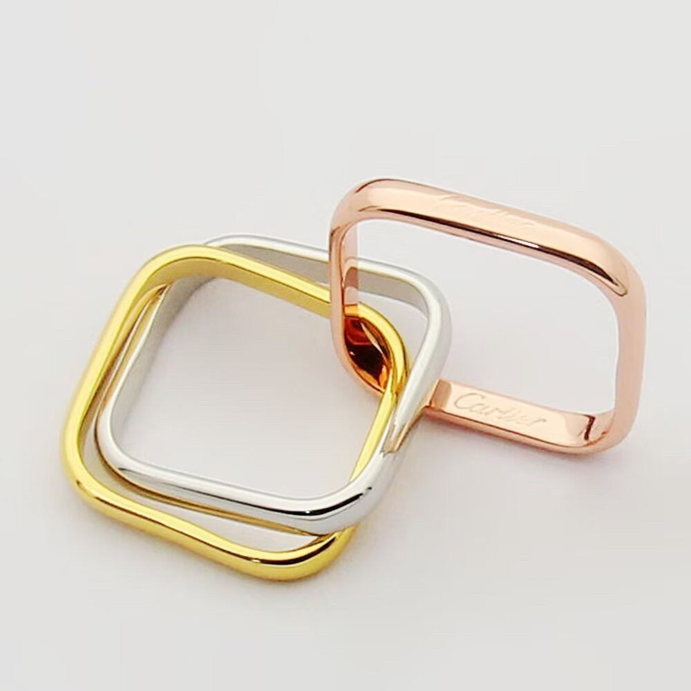 [Noble Aura jewelry]TRINITY 3.5MM CUSHION RING COLLECTION