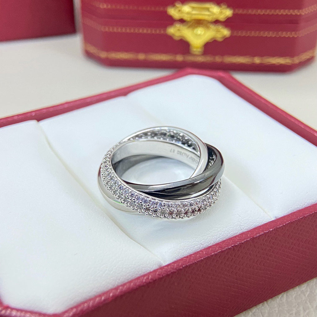 [Noble Aura jewelry]TRINITY 3.2MM RING BLACK CERAMIC