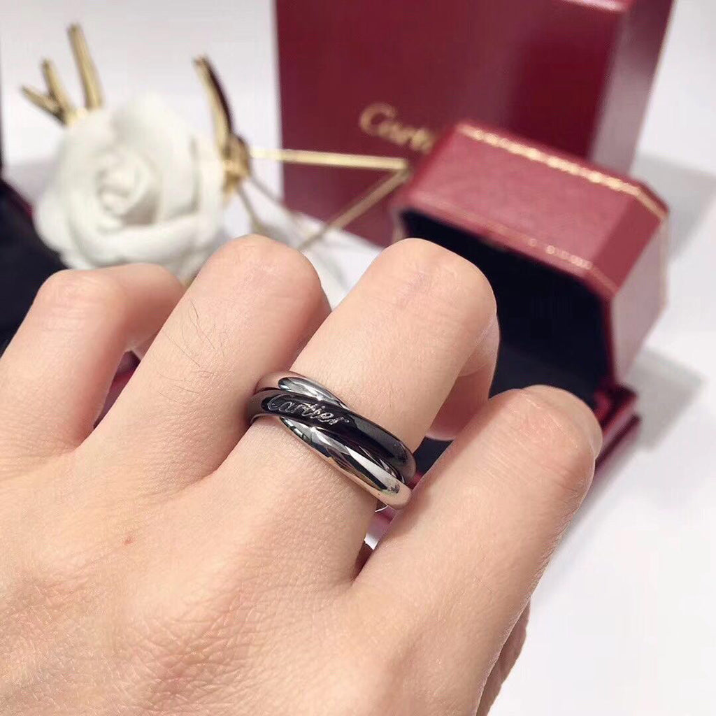 [Noble Aura jewelry]TRINITY 3.2MM RING BLACK CERAMIC
