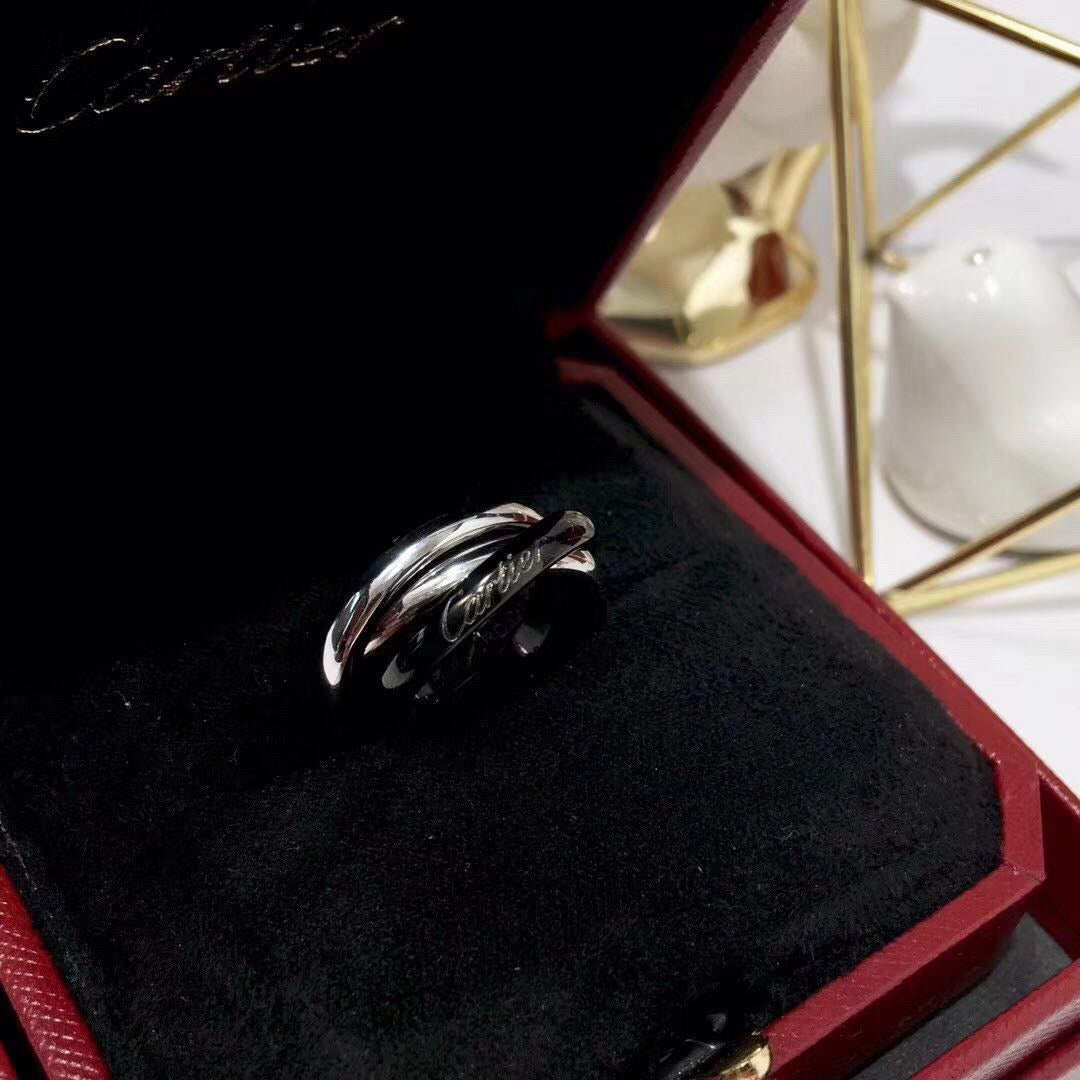 [Noble Aura jewelry]TRINITY 3.2MM RING BLACK CERAMIC