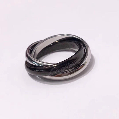 [Noble Aura jewelry]TRINITY 3.2MM RING BLACK CERAMIC