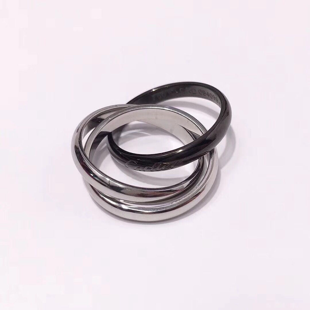 [Noble Aura jewelry]TRINITY 3.2MM RING BLACK CERAMIC