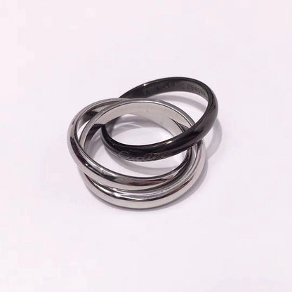 [Noble Aura jewelry]TRINITY 3.2MM RING BLACK CERAMIC