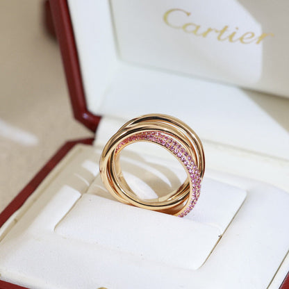 [Noble Aura jewelry]TRINITY 3.2MM RING PINK DIAMOND