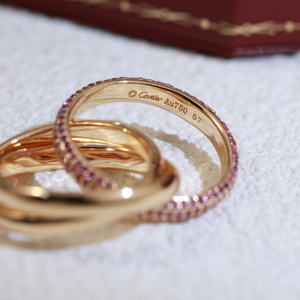 [Noble Aura jewelry]TRINITY 3.2MM RING PINK DIAMOND