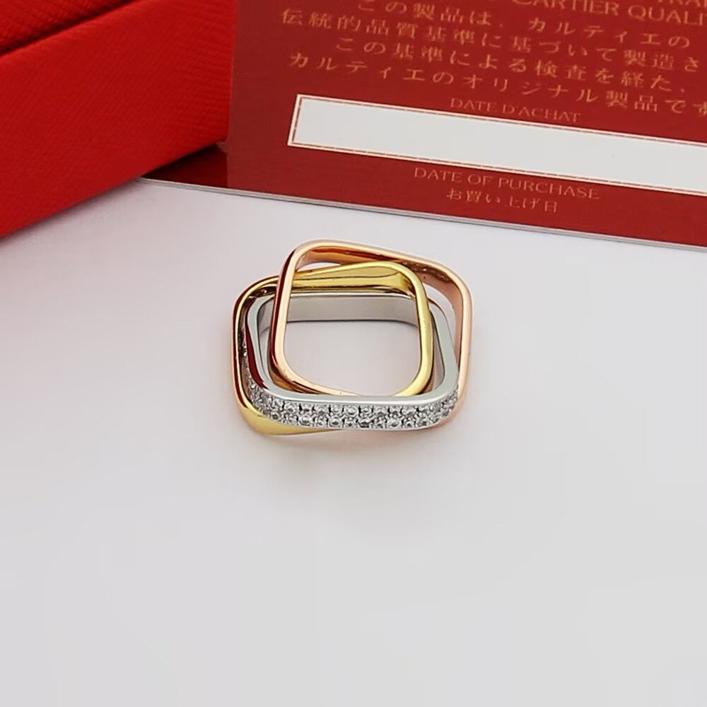 [Noble Aura jewelry]TRINITY 3.5MM CUSHION RING COLLECTION