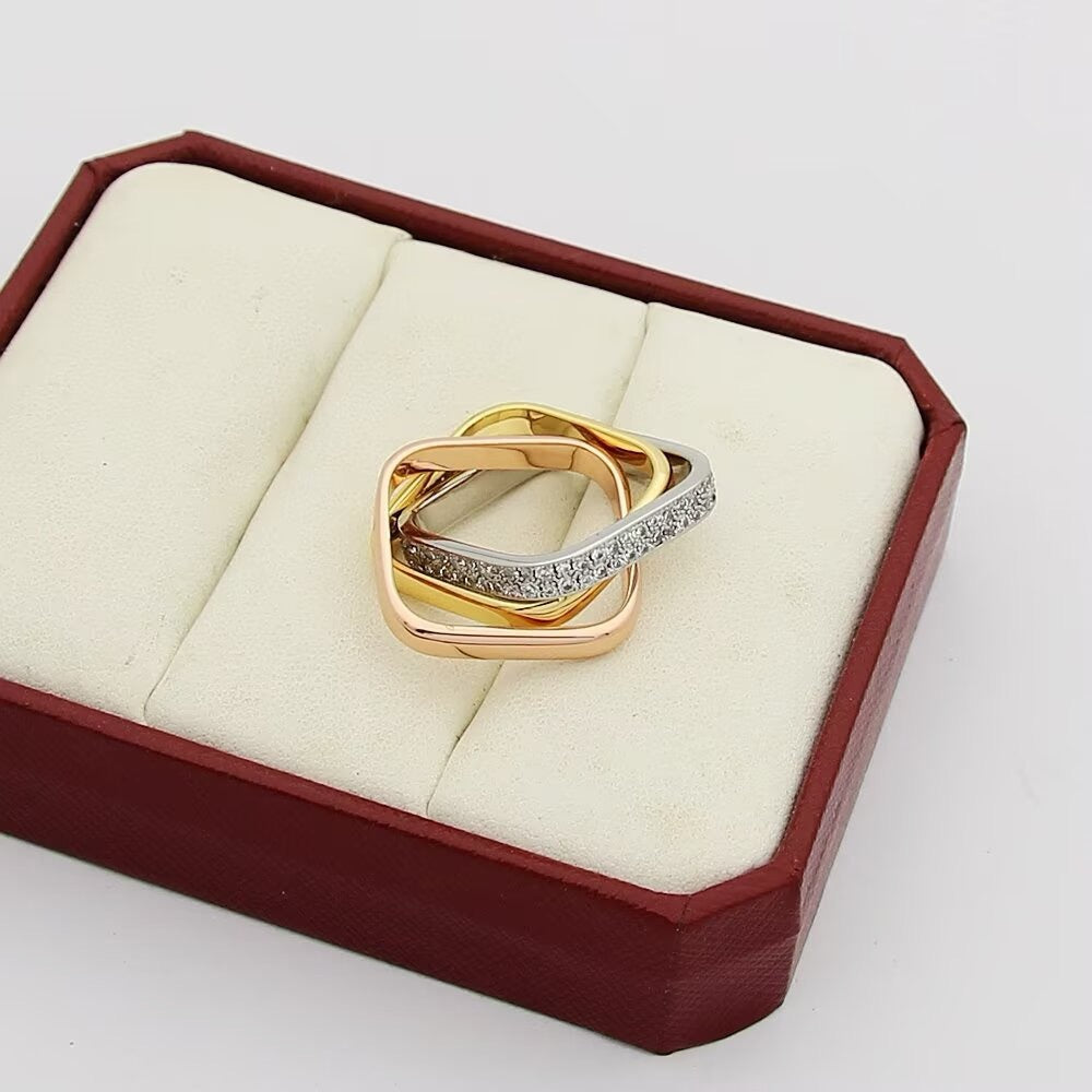 [Noble Aura jewelry]TRINITY 3.5MM CUSHION RING COLLECTION