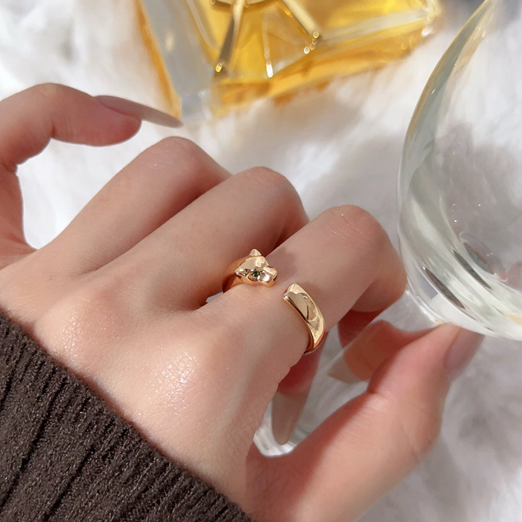 [Noble Aura jewelry]PANTHERE NO DIAMOND SMALL RING