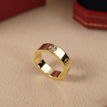 [Noble Aura jewelry]LOVE 5.5MM 3 DIAMOND RING