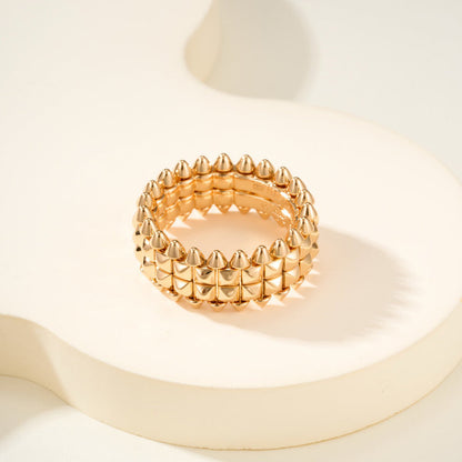 [Noble Aura jewelry]CLASH 9.2MM DOUBLE ROW RING