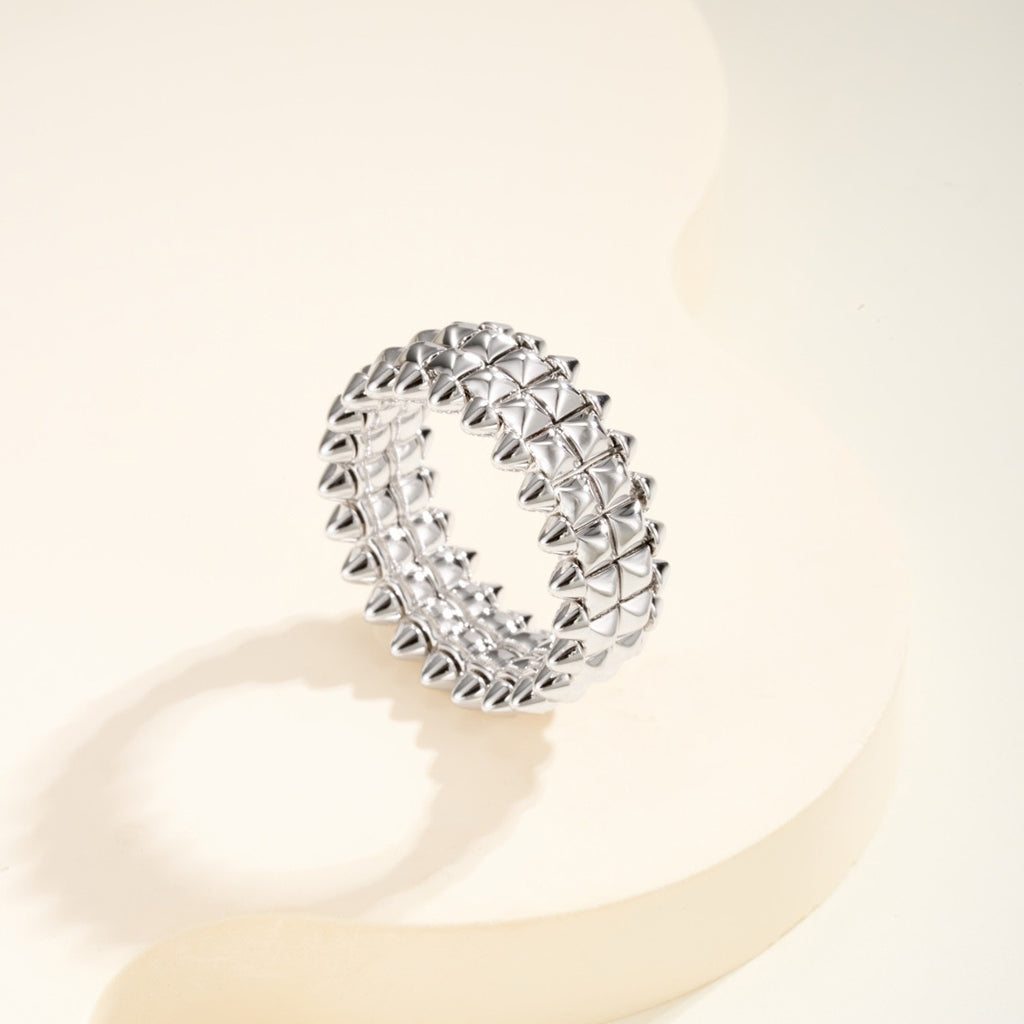 [Noble Aura jewelry]CLASH 9.2MM DOUBLE ROW RING