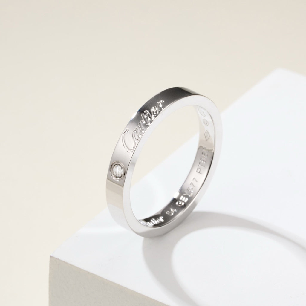 [Noble Aura jewelry]LOVE RING 4MM 1 DIAMOND