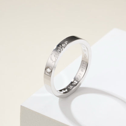 [Noble Aura jewelry]LOVE RING 4MM 1 DIAMOND