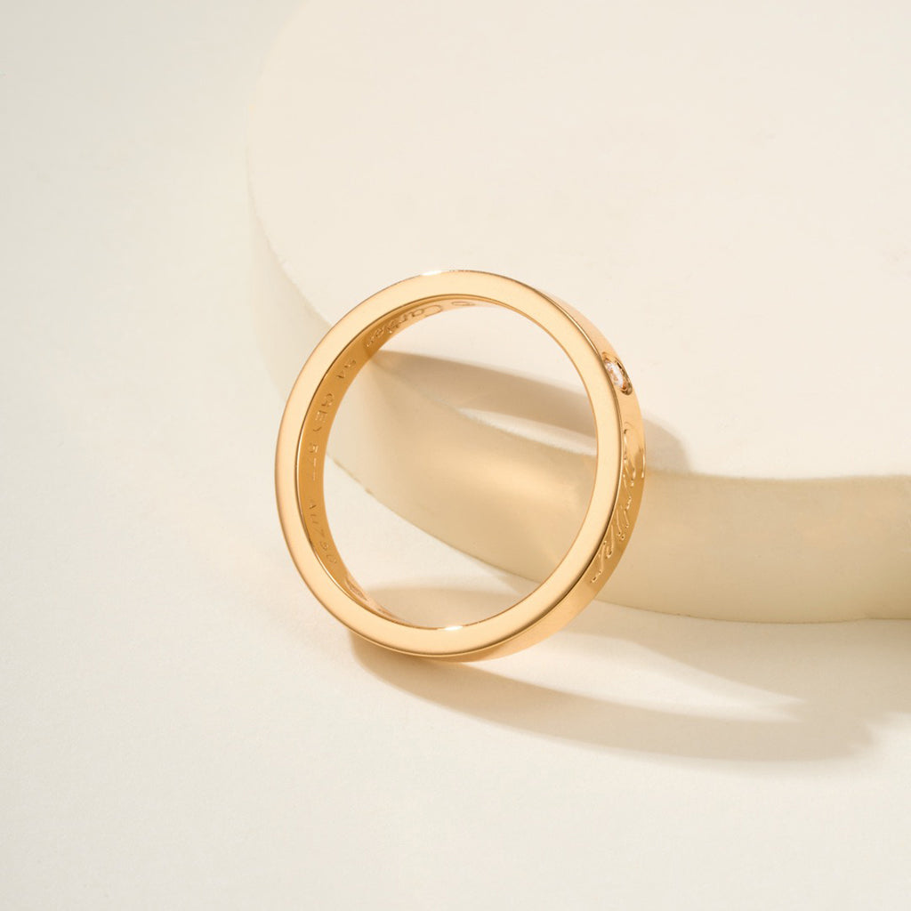 [Noble Aura jewelry]LOVE RING 4MM 1 DIAMOND