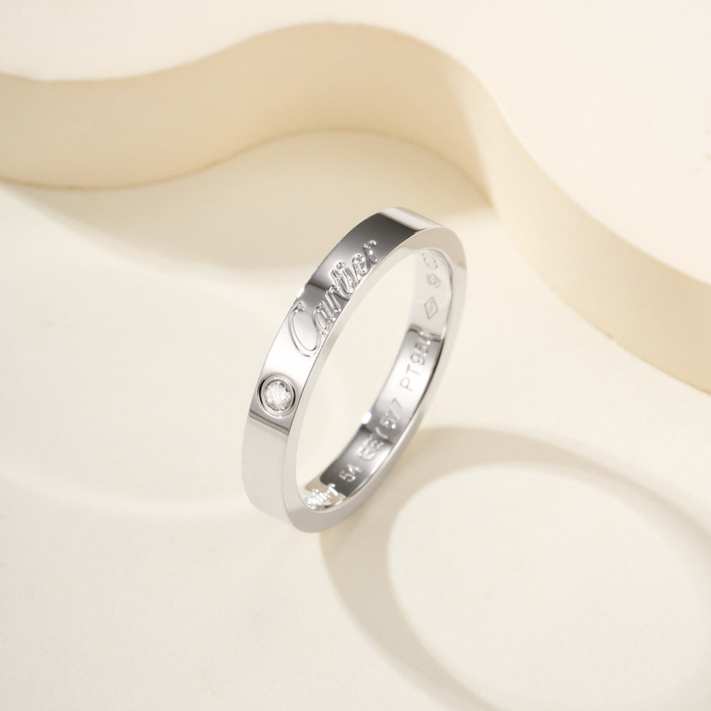 [Noble Aura jewelry]LOVE RING 4MM 1 DIAMOND