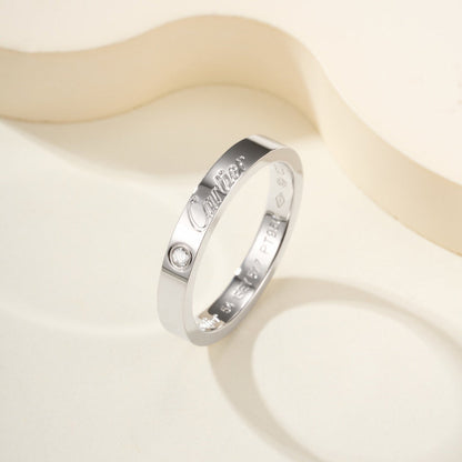 [Noble Aura jewelry]LOVE RING 4MM 1 DIAMOND