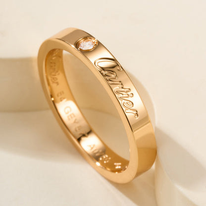 [Noble Aura jewelry]LOVE RING 4MM 1 DIAMOND