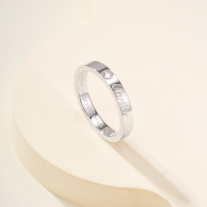 [Noble Aura jewelry]LOVE RING 4MM 1 DIAMOND