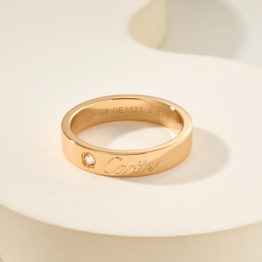 [Noble Aura jewelry]LOVE RING 4MM 1 DIAMOND