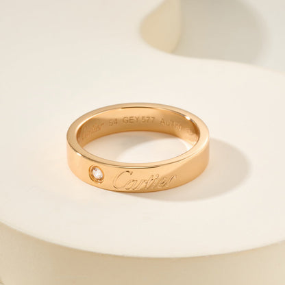 [Noble Aura jewelry]LOVE RING 4MM 1 DIAMOND