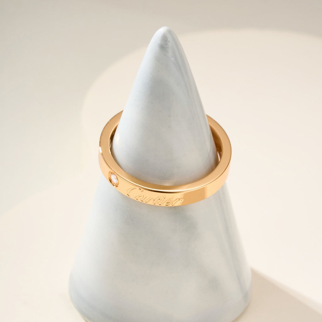 [Noble Aura jewelry]LOVE RING 4MM 1 DIAMOND
