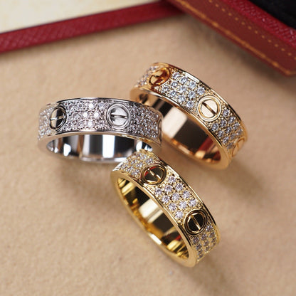 [Noble Aura jewelry]LOVE RING 5.5MM DIAMONDS PAVED
