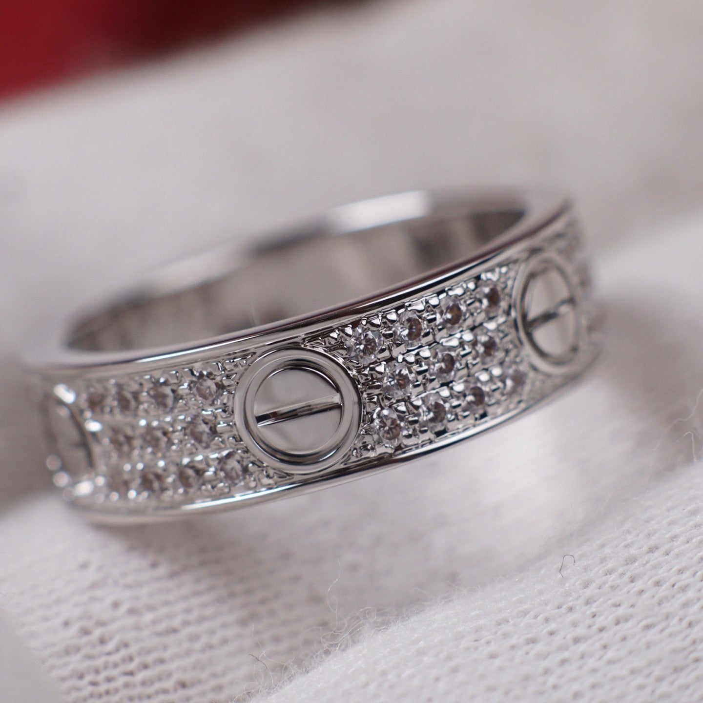 [Noble Aura jewelry]LOVE RING 5.5MM DIAMONDS PAVED