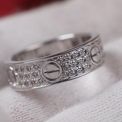 [Noble Aura jewelry]LOVE RING 5.5MM DIAMONDS PAVED