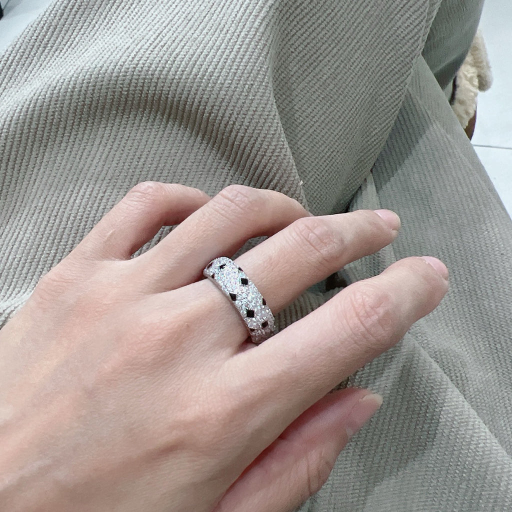 [Noble Aura jewelry]PANTHERE SPOTTED FULL DIAMOND RING