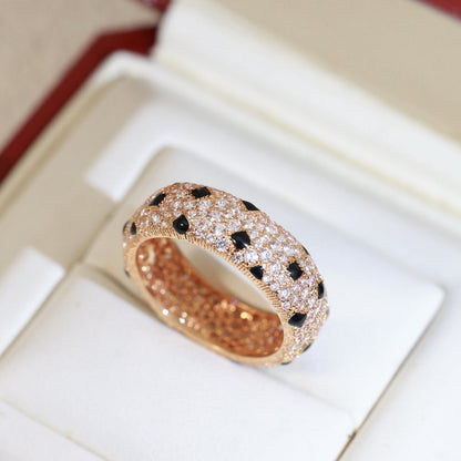 [Noble Aura jewelry]PANTHERE SPOTTED FULL DIAMOND RING