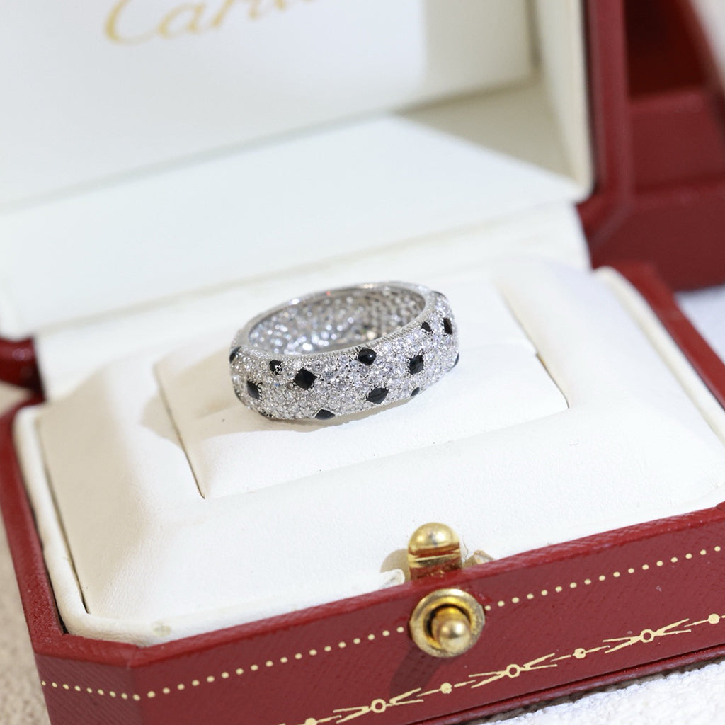 [Noble Aura jewelry]PANTHERE SPOTTED FULL DIAMOND RING