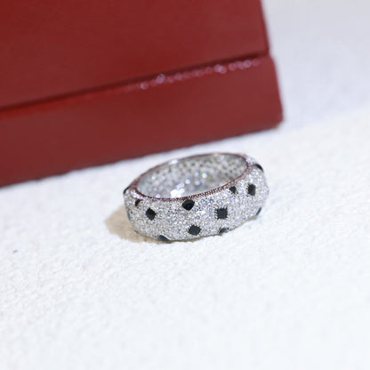 [Noble Aura jewelry]PANTHERE SPOTTED FULL DIAMOND RING