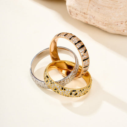 [Noble Aura jewelry]TRINITY  RING LEOPARD PRINT