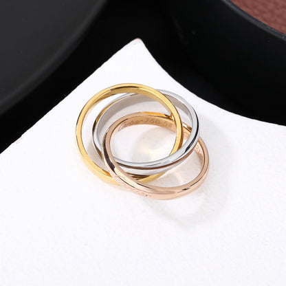 [Noble Aura jewelry]TRINITY 3.2MM RING COLLECTION