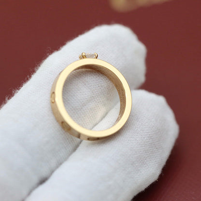 [Noble Aura jewelry]LOVE RING 3.6MM 1 BIG DIAMOND