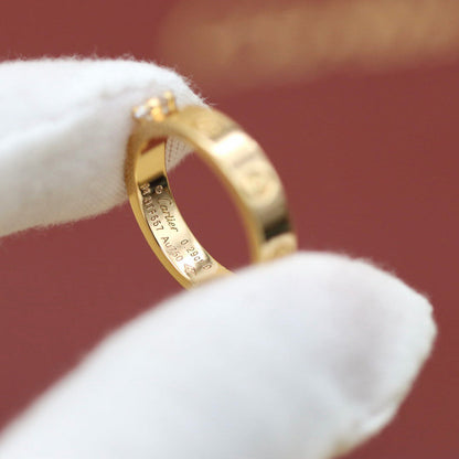 [Noble Aura jewelry]LOVE RING 3.6MM 1 BIG DIAMOND