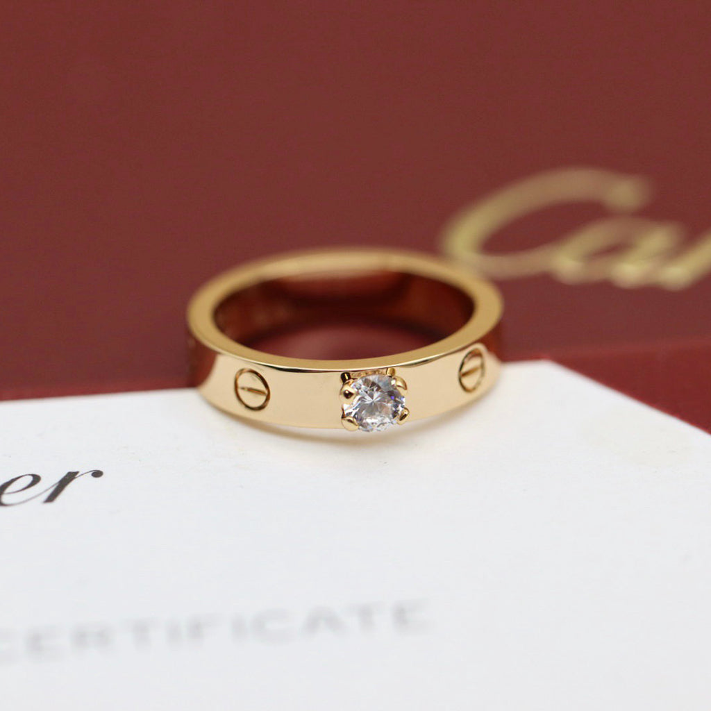 [Noble Aura jewelry]LOVE RING 3.6MM 1 BIG DIAMOND
