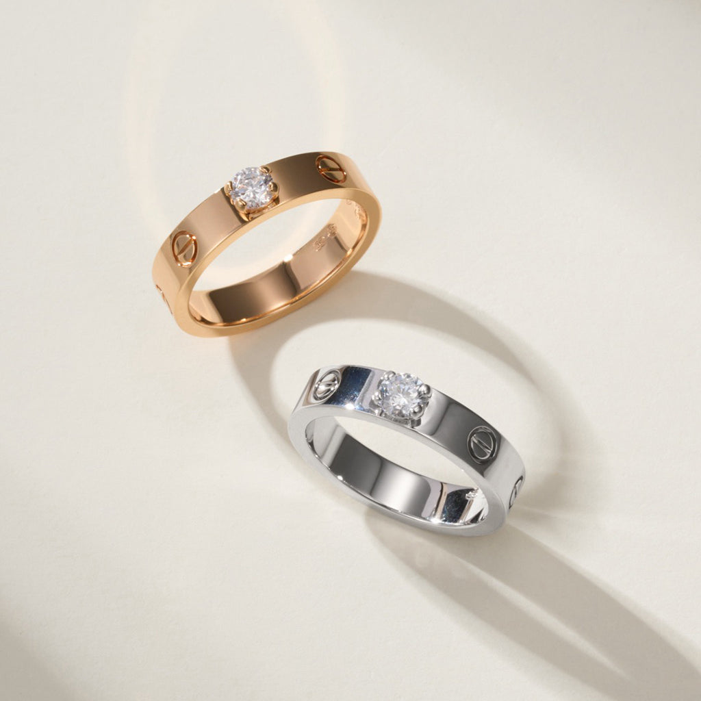 [Noble Aura jewelry]LOVE RING 3.6MM 1 BIG DIAMOND