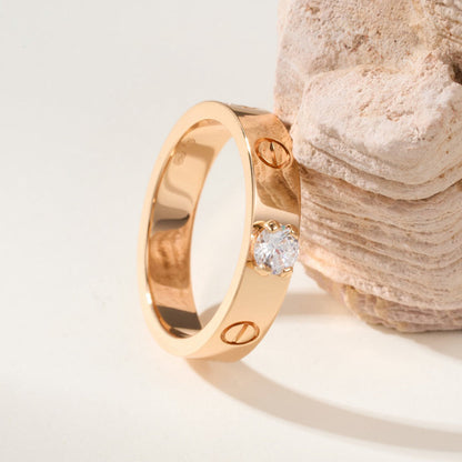 [Noble Aura jewelry]LOVE RING 3.6MM 1 BIG DIAMOND