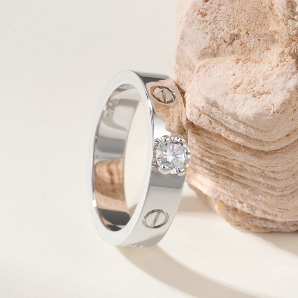[Noble Aura jewelry]LOVE RING 3.6MM 1 BIG DIAMOND