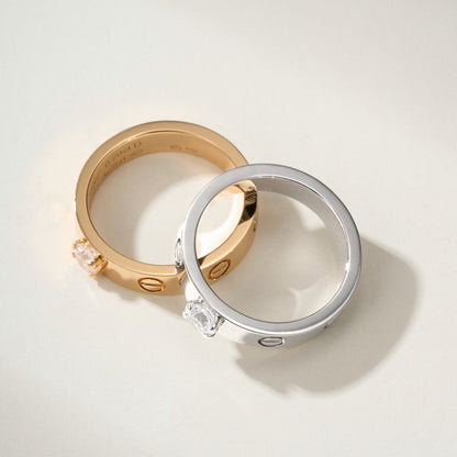 [Noble Aura jewelry]LOVE RING 3.6MM 1 BIG DIAMOND