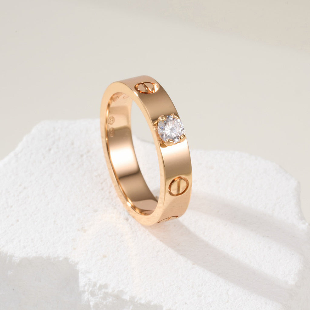 [Noble Aura jewelry]LOVE RING 3.6MM 1 BIG DIAMOND
