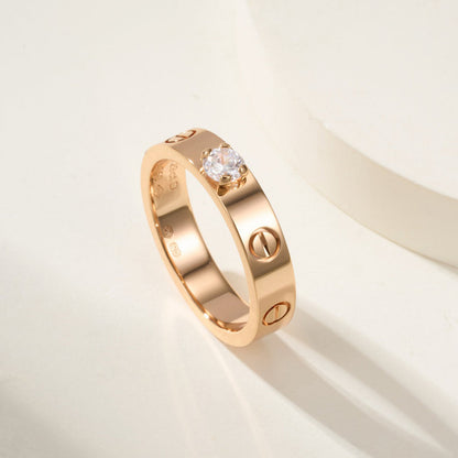 [Noble Aura jewelry]LOVE RING 3.6MM 1 BIG DIAMOND