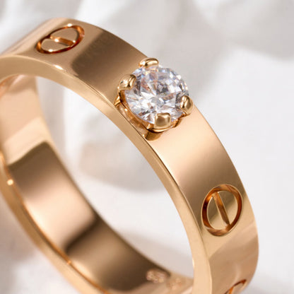 [Noble Aura jewelry]LOVE RING 3.6MM 1 BIG DIAMOND