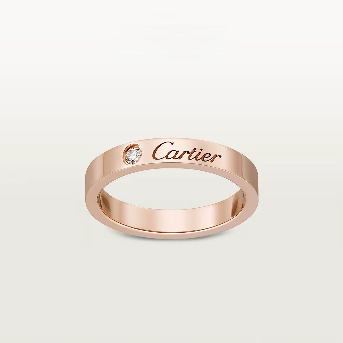 [Noble Aura jewelry]LOVE RING 4MM 1 DIAMOND