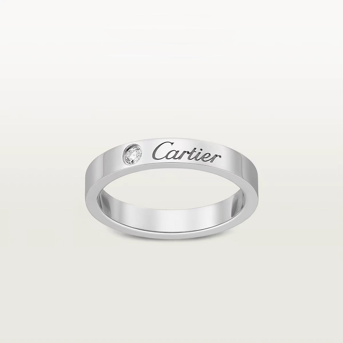 [Noble Aura jewelry]LOVE RING 4MM 1 DIAMOND