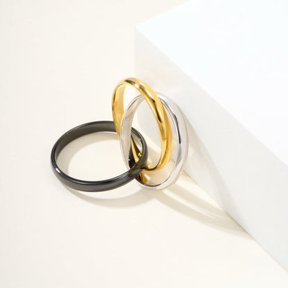 [Noble Aura jewelry]TRINITY 3.2MM RING BLACK CERAMIC