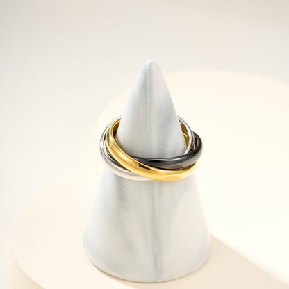 [Noble Aura jewelry]TRINITY 3.2MM RING BLACK CERAMIC